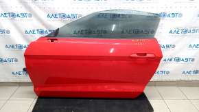 Дверь в сборе передняя левая Ford Mustang mk6 15-23 keyless, красный PQ, тычки, царапины