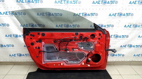 Дверь в сборе передняя левая Ford Mustang mk6 15-23 keyless, красный PQ, тычки, царапины