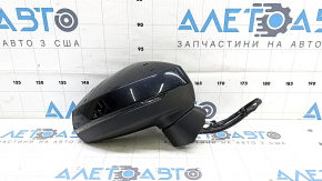 Зеркало боковое правое в сборе Audi A3 8V 15-20 4d, 5d 6+2 пинов, поворотник, подогрев, черное, BSM