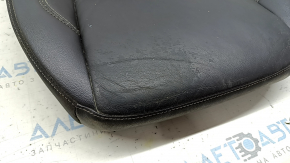 Tapițerie scaun șofer Ford Escape MK3 17-19, piele neagră, încălzită, pentru curățare, uzată