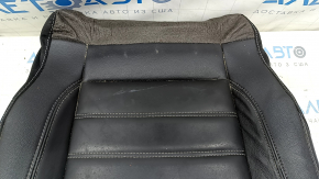 Tapițerie scaun șofer Ford Escape MK3 17-19, piele neagră, încălzită, pentru curățare, uzată