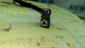 Tapițerie scaun șofer Ford Escape MK3 17-19, piele neagră, încălzită, pentru curățare, uzată
