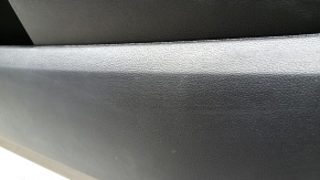 Ornamente ușă față dreapta Ford Mustang mk6 17-23 negru, inserție piele neagră, cotiera piele neagră, zgârieturi