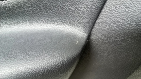 Ornamente ușă față dreapta Ford Mustang mk6 17-23 negru, inserție piele neagră, cotiera piele neagră, zgârieturi