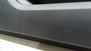 Ornamente ușă față dreapta Ford Mustang mk6 17-23 negru, inserție piele neagră, cotiera piele neagră, zgârieturi