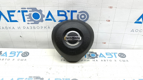 Подушка безопасности airbag в руль водительская Nissan Rogue 17-20 черная, царапины