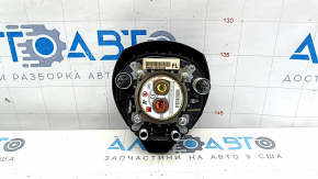 Подушка безопасности airbag в руль водительская Nissan Rogue 17-20 черная, царапины