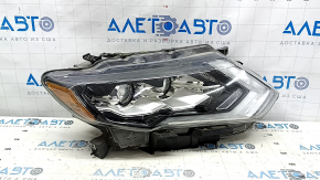 Far față dreapta Nissan Rogue 15-20 complet cu LED, nisip