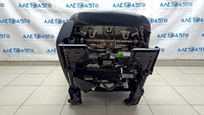 Scaun pasager Ford Mustang mk6 15-23 cu airbag, electric + mecanic, coupe, negru, piele, perforat, daune provocate de apă, motoarele nu funcționează, necesită curățare