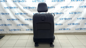 Scaun pasager Ford Mustang mk6 15-23 cu airbag, electric + mecanic, coupe, negru, piele, perforat, daune provocate de apă, motoarele nu funcționează, necesită curățare