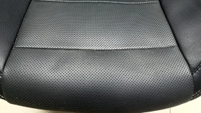 Водительское сидение Ford Mustang mk6 15-23 с airbag, электро+механическое, купе, черное, кожа, с перфорацией, с подогревом, обдувом, повреждение водой не работают моторчики, под чистку