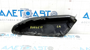 Накладка центральной консоли боковая левая Nissan Rogue 14-20 кожа черная