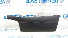 Ornamente laterale dreapta față Nissan Rogue 14-20 piele neagră