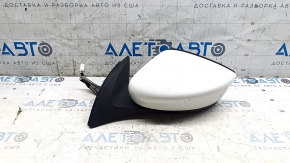 Зеркало боковое левое в сборе Nissan Leaf 18-19 белый QAK 3 пина