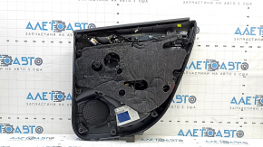 Обшивка двери карточка задняя левая Audi A3 8V 15-20 4d, 5d, с ручкой, черная, царапина