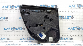 Обшивка двери карточка задняя правая Audi A3 8V 15-20 4d, 5d, с ручкой, черная, царапина