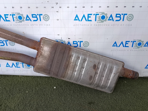 Выпускная трасса в сборе Ford Mustang mk6 15-23 2.3T резонатор с бочками, ржавая