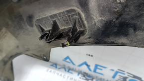 Губа переднего бампера Audi Q3 83A 19-23 S-Line, черная, вмятины, царапины, сломаны крепления