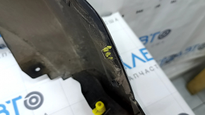 Губа переднего бампера Audi Q3 83A 19-23 S-Line, черная, вмятины, царапины, сломаны крепления