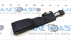 Защелка пассажирского ремня безопасности Nissan Rogue 19-20 черная