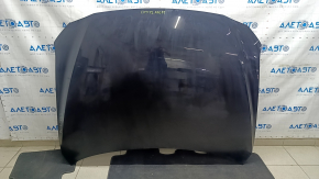 Capotă fără bară frontală Mazda CX-5 17-24 oțel, negru 41W, așchii, nisip