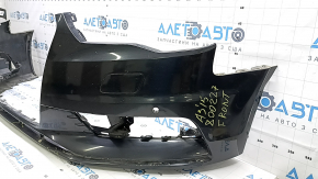Бампер передний голый Audi A3 8V 15-16 под парктроники, черный, царапины, треснут