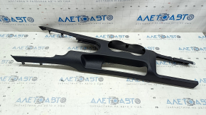 Ornamente consolă centrală Ford Mustang mk6 17-23 negru, zgârieturi