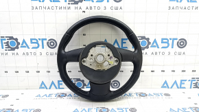 Руль голый Audi A3 8V 15-20 кожа, черный, без лепестков, без кнопок, царапина
