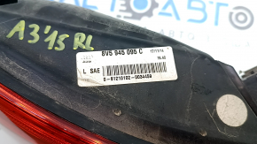 Lampă aripă exterioară stânga Audi A3 8V 15-16 4d usa crăpături pe sticlă, sticlă decojită