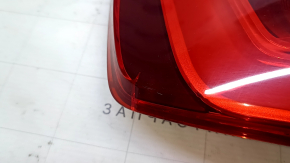 Lampă aripă exterioară stânga Audi A3 8V 15-16 4d usa crăpături pe sticlă, sticlă decojită