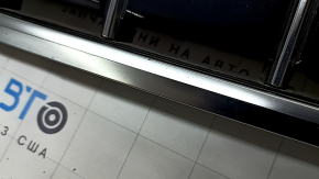 Решетка радиатора grill в сборе Audi Q3 83A 19-25 черный глянец с матовый хром, песок
