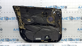 Ornamente ușă față dreapta BMW X1 F48 16-22 negru, inserție piele neagră, cotiera piele neagră, cu mâner, ornament negru lucios, cu iluminare din spate, uzat 