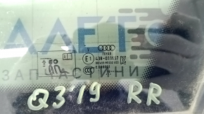 Форточка глухое стекло задняя правая Audi Q3 83A 19-23 хром, тонировка, царапина