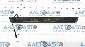 Ornament prag ușă exterior față stânga Audi Q3 83A 19-25 negru cu iluminare din spate, S-Line, cromat, lovit, decojit, zgârieturi