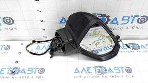 Зеркало боковое правое в сборе Audi Q3 83A 19-25 6+2 пинов, поворотник, подогрев, BSM, черное