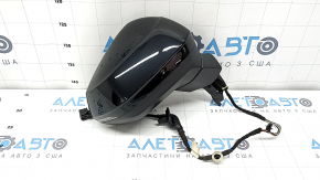 Зеркало боковое правое в сборе Audi Q3 83A 19-25 6+2 пинов, поворотник, подогрев, BSM, черное