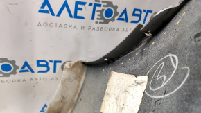 Бампер передний голый Hyundai Sonata 15-17 SE белый W8, трещины, надломы, слом креп