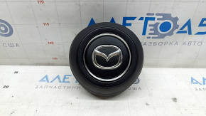 Airbag volan Mazda CX-5 19-25 negru cu ramă cromată, zgârieturi, piropatron ruginit