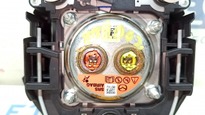 Подушка безопасности airbag в руль водительская Mazda CX-5 19-25 черная с хром обрамлением, царапины, ржавый пирапатрон