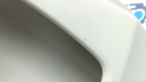 Placă uși spate stânga Honda Accord 13-17 bej, cotiera și inserție piele bej, necesită curățare, zgârieturi, plastic albit