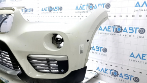 Бампер передний в сборе BMW X1 F48 16-19 белый, под парктроники, царапины, песок