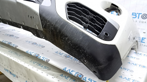 Бампер передний в сборе BMW X1 F48 16-19 белый, под парктроники, царапины, песок