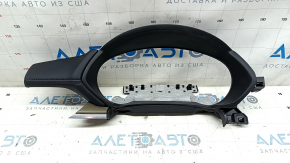Ornamente bord Mazda CX-5 17-21 piele neagră, inserții din lemn