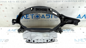Обрамления щитка приборов Mazda CX-5 21-24 кожа черная, вставка под дерево, под 10.3"