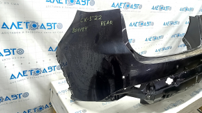 Бампер задний голый Mazda CX-5 22-25 под парктроники, черный 41W, царапины