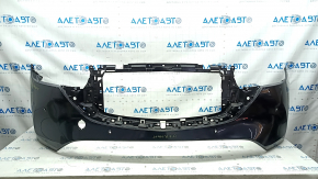 Бампер передний голый Mazda CX-5 22-25 под парктроники, черный 41W, царапины, надломано крепление