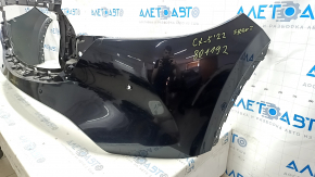 Бампер передний голый Mazda CX-5 22-25 под парктроники, черный 41W, царапины, надломано крепление