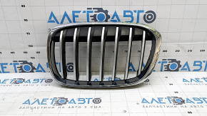 Grilă radiator stânga BMW X1 F48 16-19 Grilă X-line gri, nisip