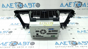 Monitor, afișaj, navigație inferioară Honda Accord 13-17 ecran tactil touring, cu suprapunere negru cu gri, crăpat, zgârieturi