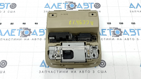 Плафон освещения передний в сборе Honda Accord 13-17 бежевый под люк, с Homelink